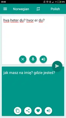 Norwegian-Polish Translator android App screenshot 1